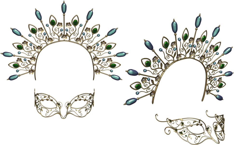 Headpiece And Mask Png Stock By Roy3d - Headpiece Png (1024x644), Png Download