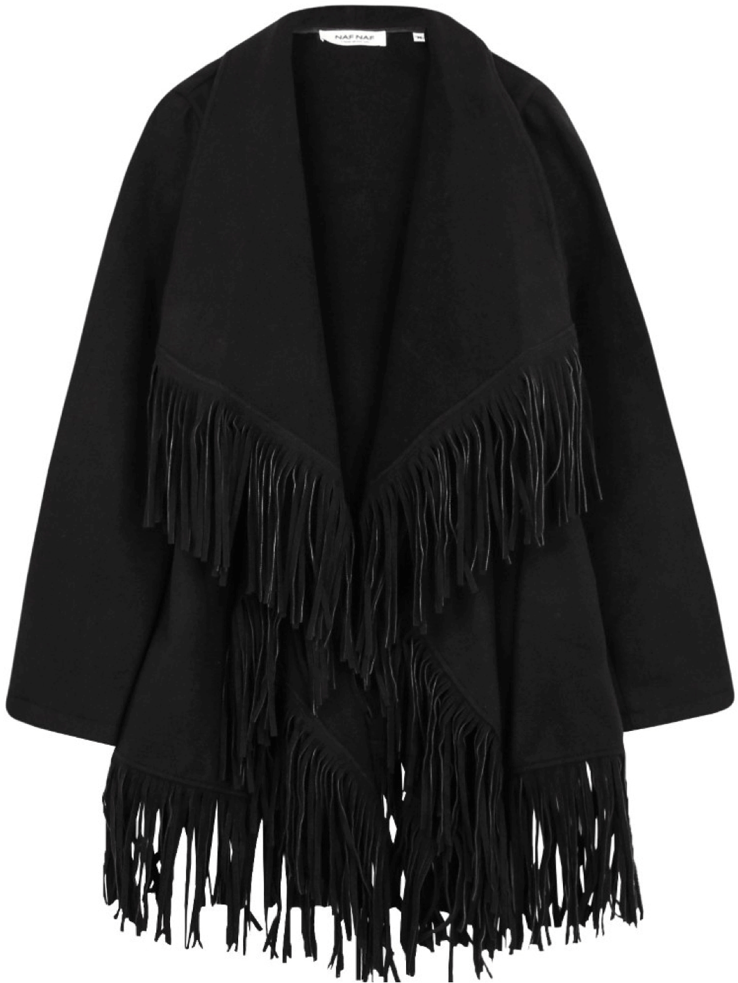 Kimono Flecos Negro - Kimono (1091x1416), Png Download