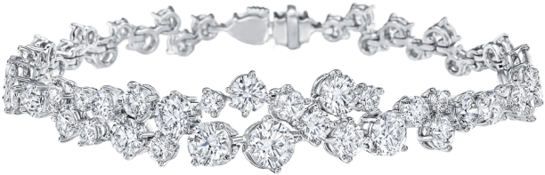 Introducing The Sparkling Cluster Collection By Harry - Bracelet (760x440), Png Download