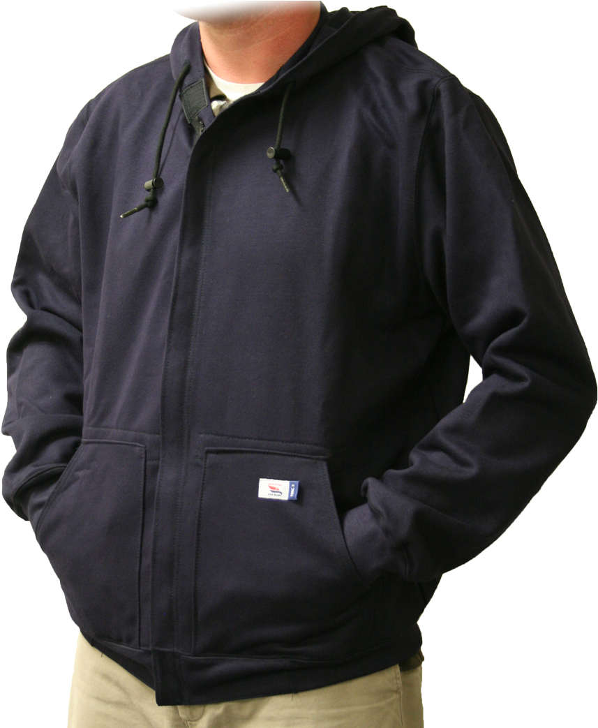 When There Is A Flammable Medium Present, Such As Dust, - 14 Oz Fr Hooded Sweatshirt W Zipper, L (900x1042), Png Download