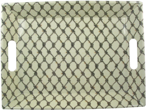Fishnet Handled Tray - Gucci Rolling Luggage (500x500), Png Download