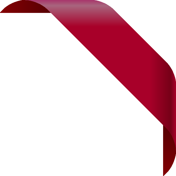 Ribbon Vector Png 16335 - Free Corner Ribbon Png (600x600), Png Download