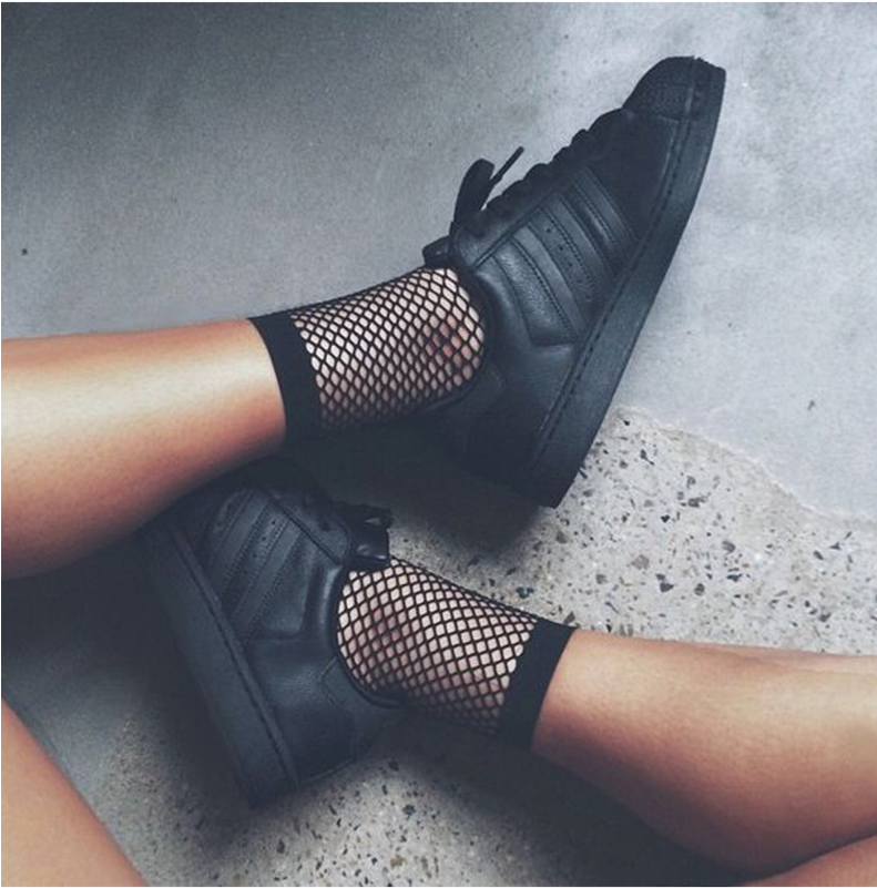 Women's Fishnet Ankle Socks (790x1024), Png Download