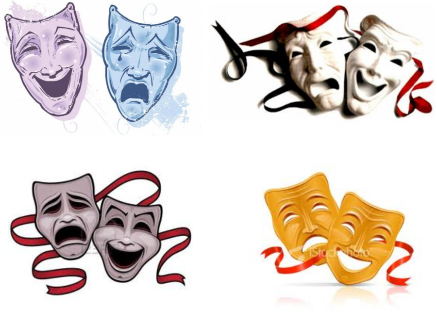 Theater Masks Clipart Theatre Mask Tragedy - Series Of Unfortunate Events Netflix Meme (900x668), Png Download