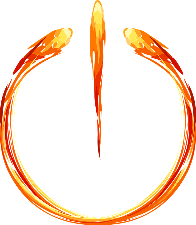 Flame Ring Fireworks Free Vector Graphic On - Anel De Fogo Png (627x720), Png Download