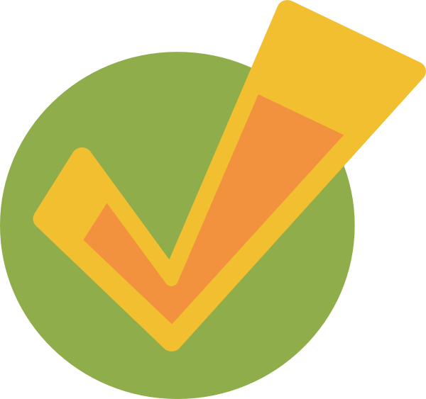 Check Clipart Yellow Green - Check Mark Animado (600x563), Png Download