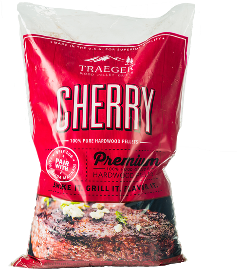 Traeger Hardwood Pellets - Traeger Grills Traeger Cherry Pellets 20lb (556x556), Png Download