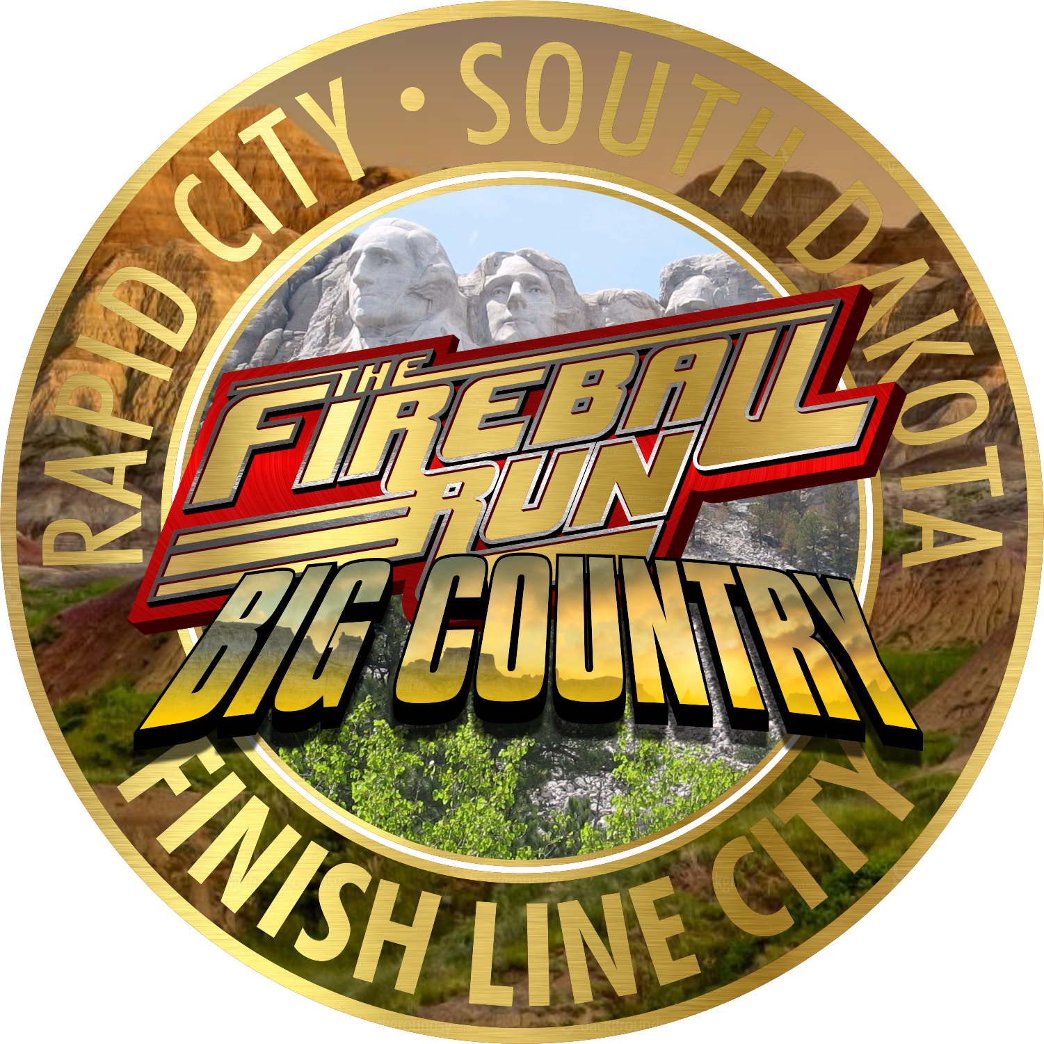 2017 Fireball Run Adventurally - Label (1501x1501), Png Download