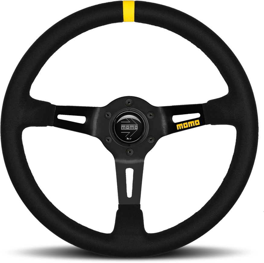 08 Suede Racing Steering Wheel - Momo Mod 08 (1200x992), Png Download