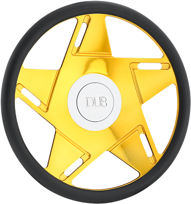 Blessed - Boosta - New Custom Gold Steering Wheel (700x700), Png Download