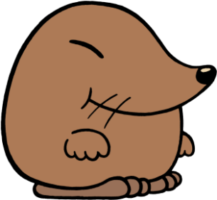 Banner Free Stock Clip Art Free On Dumielauxepices - Cartoon Mole (350x350), Png Download