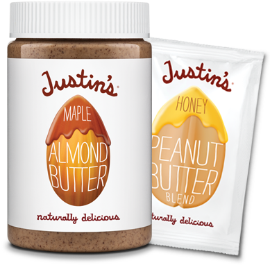 Nut Butter Questions - Justin's Peanut Butter Vegan (394x398), Png Download