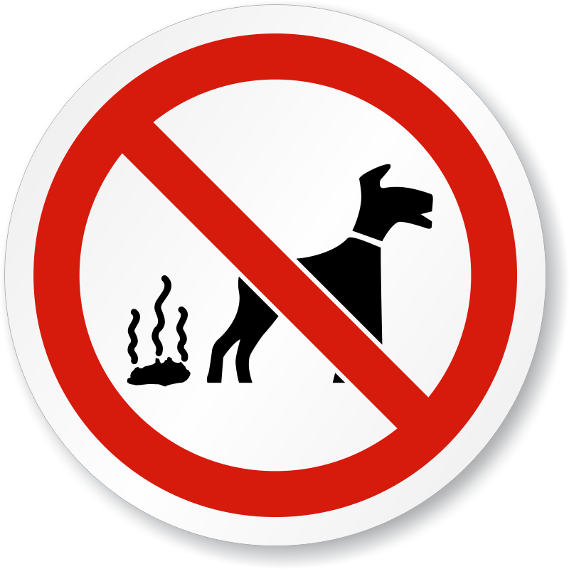 No Dog Fouling - No Dog Fouling Transparent Sign (800x800), Png Download