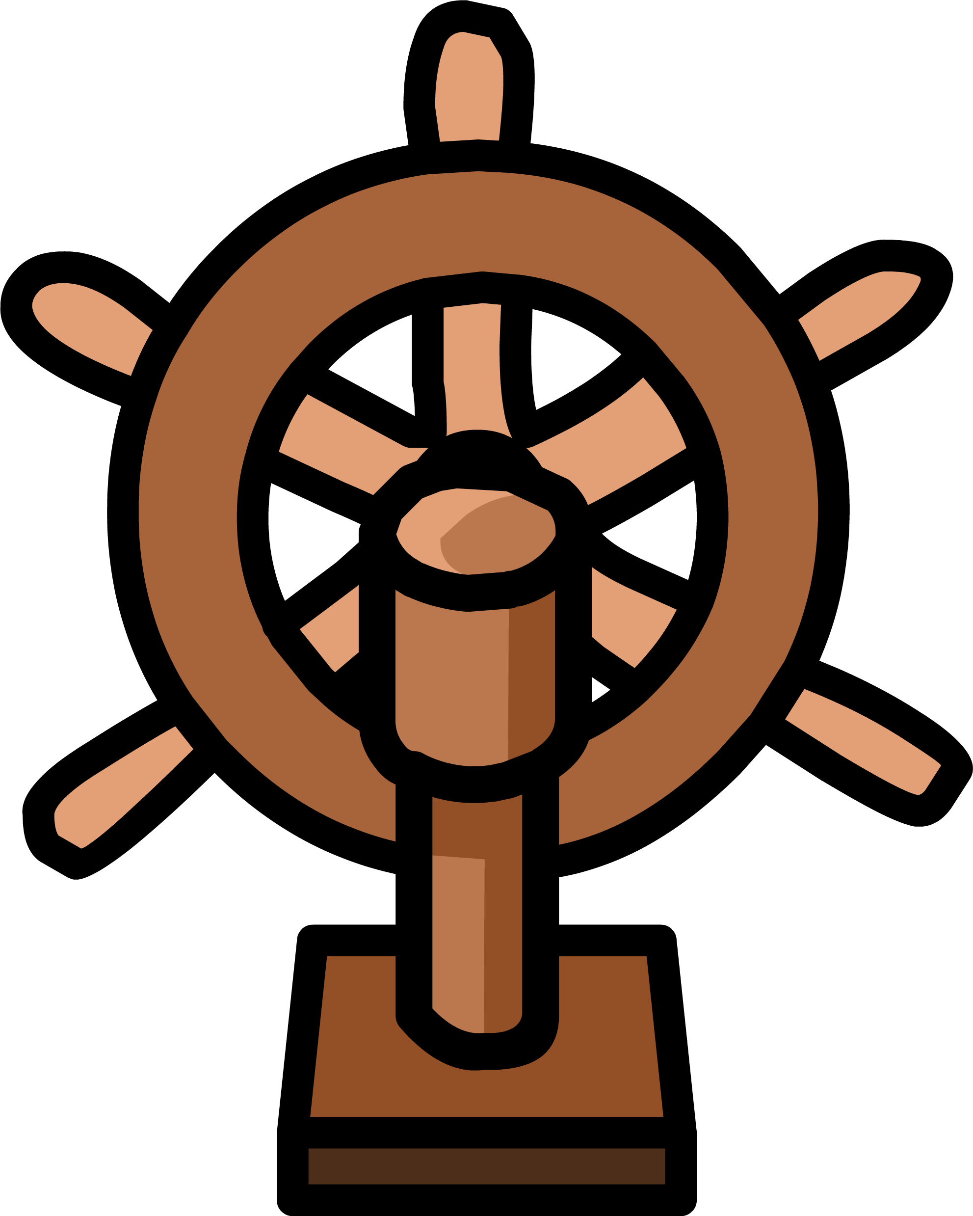 Steering Wheel Sprite 003 - Steering Wheel (1983x2477), Png Download