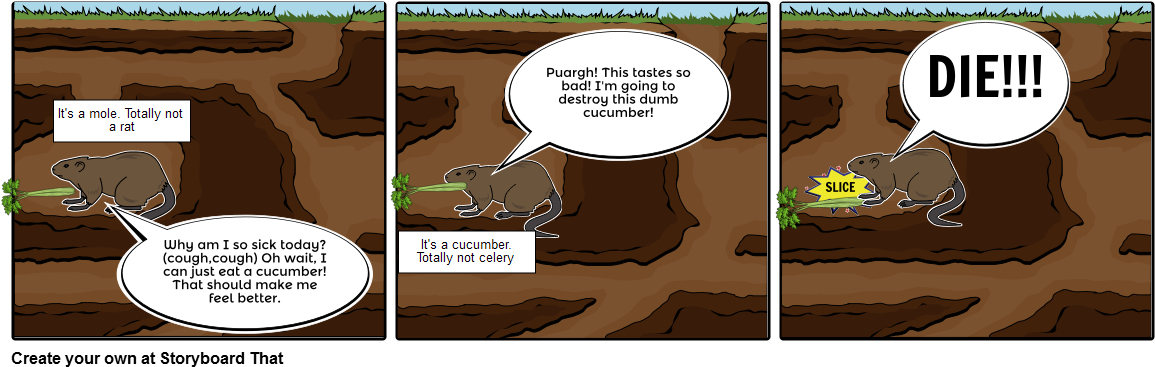 Mole - Cartoon (1164x385), Png Download