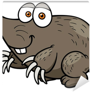 Vector Illustration Of Cartoon Mole Wall Mural • Pixers® - Toupeira Desenho Animado (400x400), Png Download