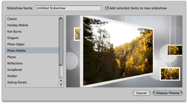 Slideshow Settings & Publishing - Iphoto Slideshow Theme (646x360), Png Download