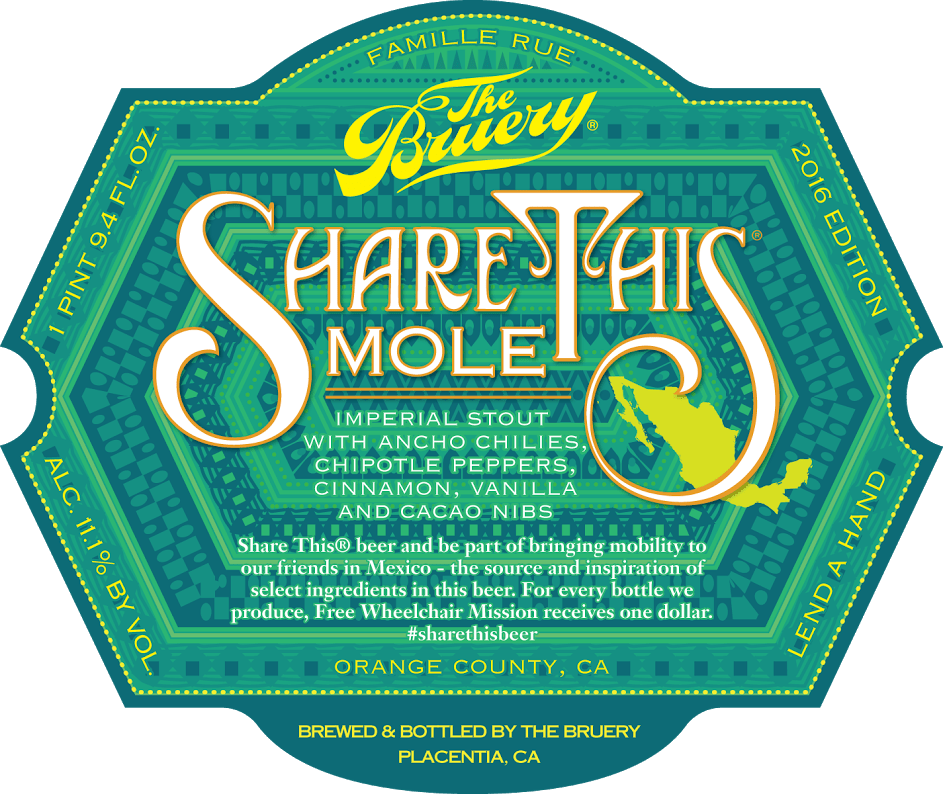 The Bruery Share This Mole - Bruery Mint Chip (943x794), Png Download