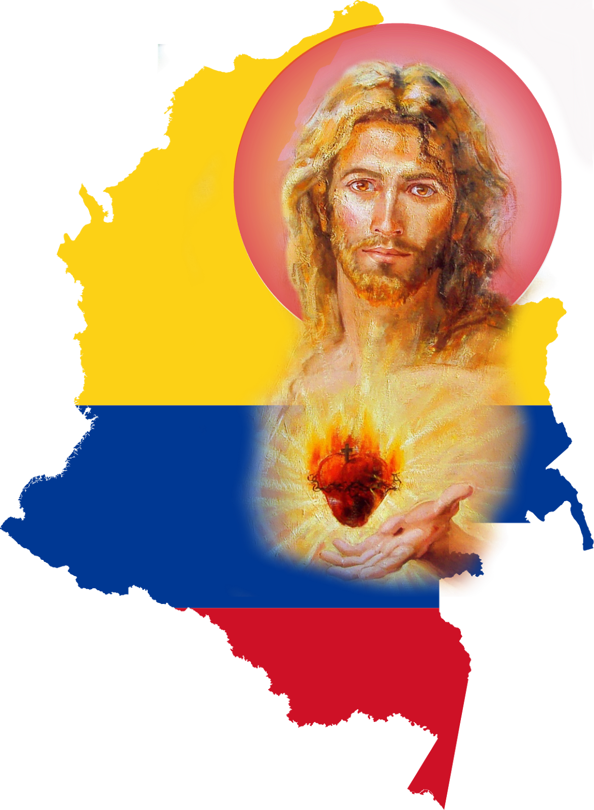 Corazón En Alta Mar - Map Of Colombia With Flag (1174x1600), Png Download