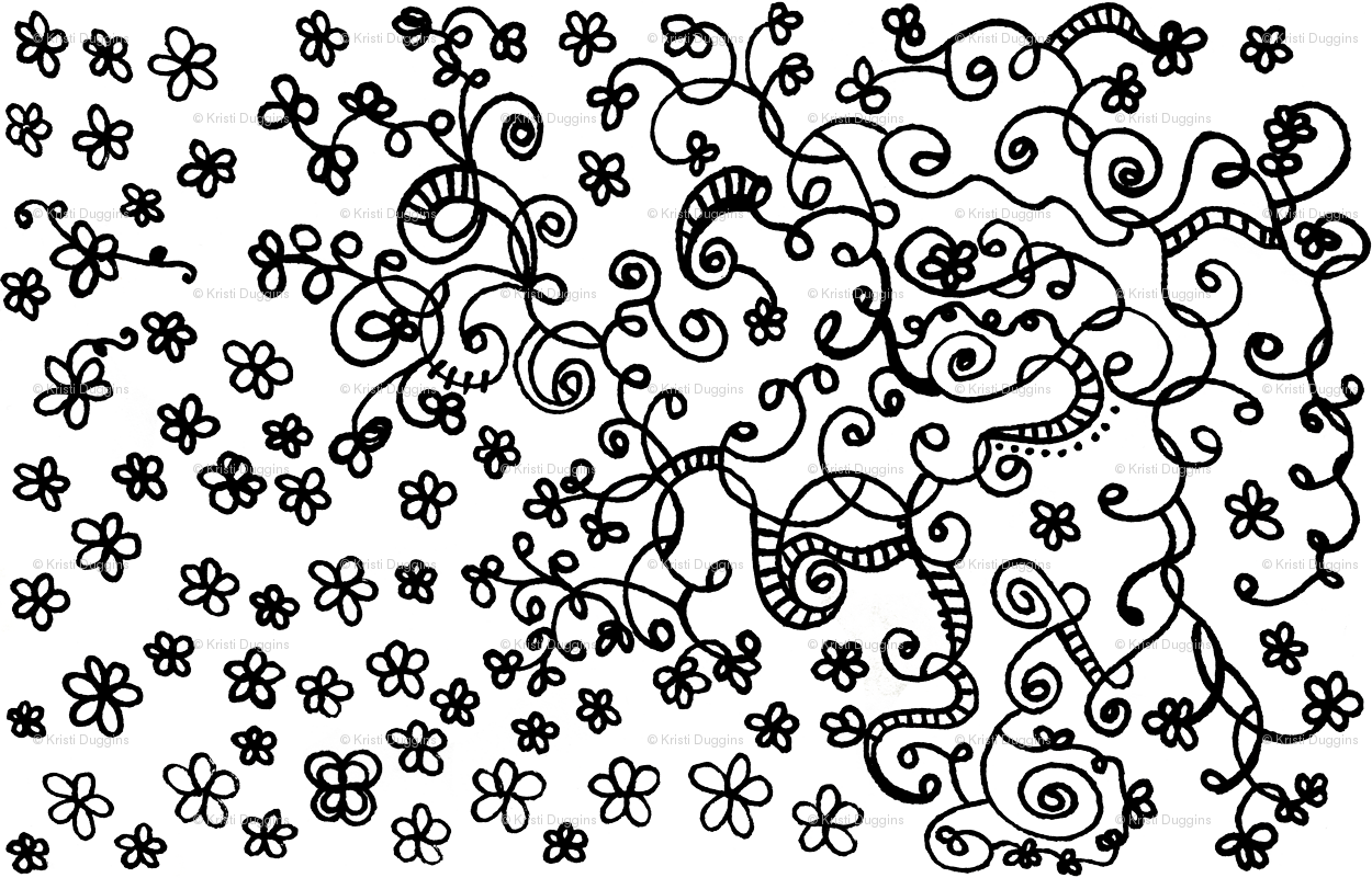 Floral Doodles - Flower (1250x801), Png Download