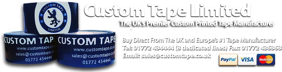 Custom Printed Tape From The Experts - Printing (960x262), Png Download