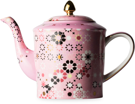 Dancing Magnolia Blush Teapot Large - Tea (555x555), Png Download