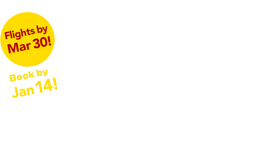 Flights By Mar 30 Book By Jan 14 Ultra Sakitoku Early-bird - Tokyo (919x477), Png Download
