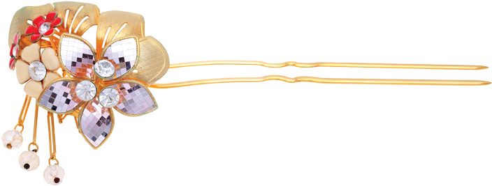 Hair Ornaments Png Picture - Gold (800x290), Png Download
