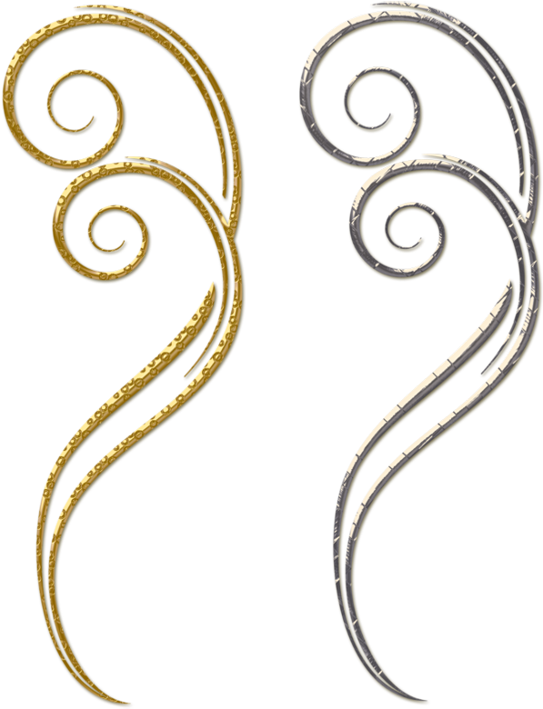 Goldene Ornamente Clipart (620x811), Png Download