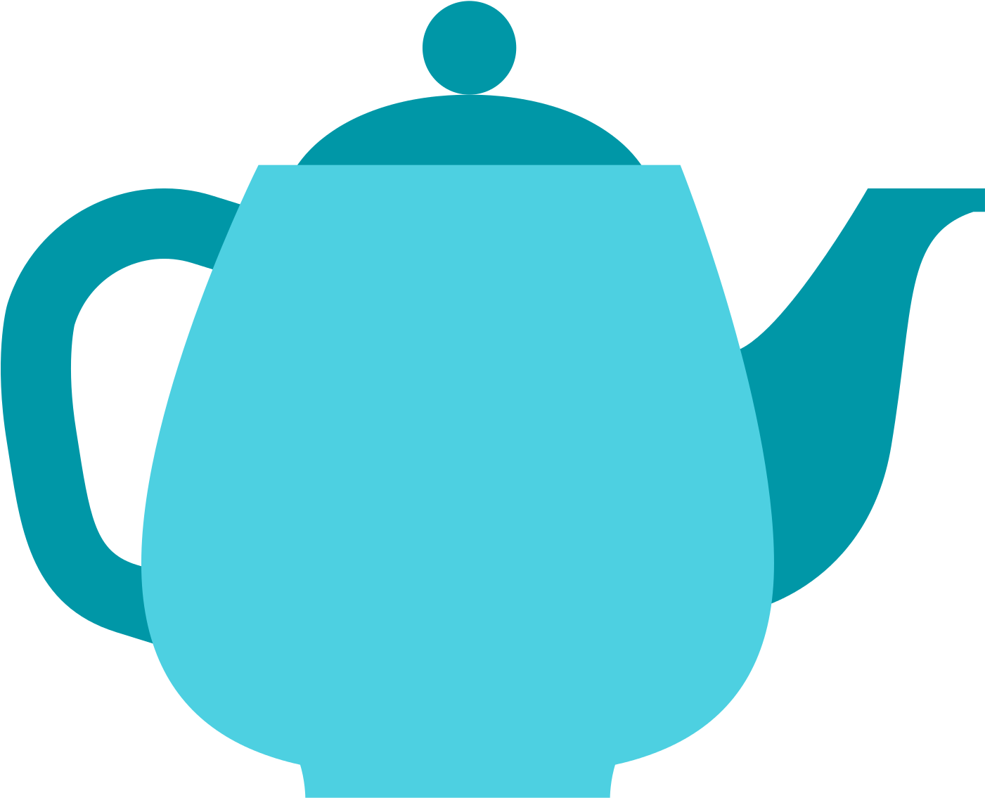Teal Clipart Teapot Pencil And In Color Teal Clipart - Teapot (1600x1600), Png Download