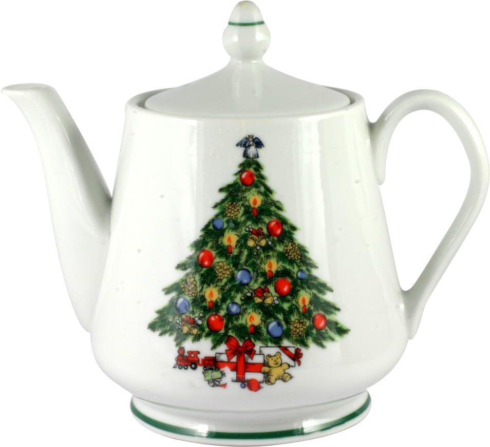 Vector Download Projects Idea Of Teapots Uk Set And - Christmas Treasure Fine Porcelain Canister Cookie Jar (953x953), Png Download