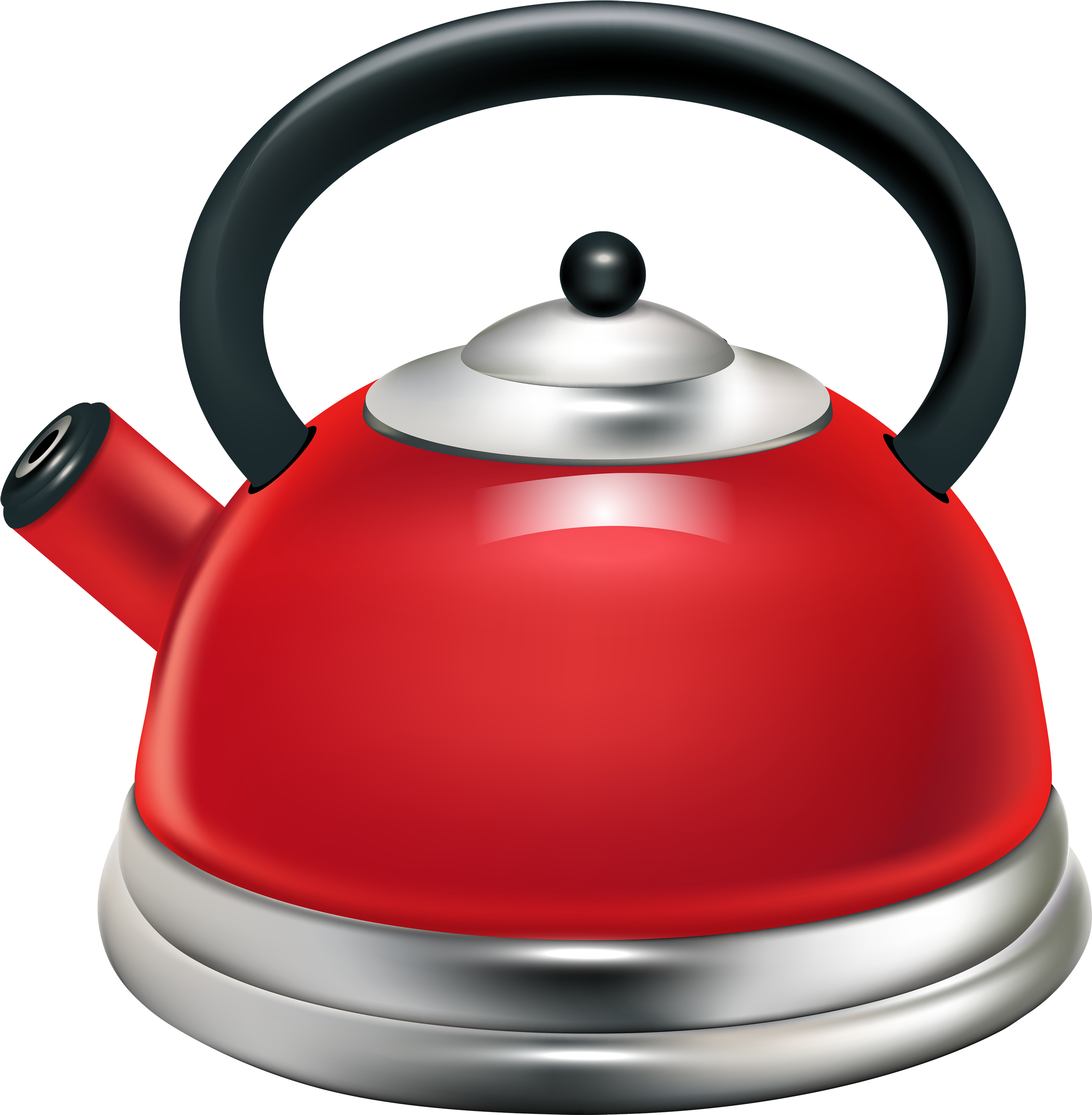 Red Kettle Png Clipart - Kettle Images Clip Art (2959x3000), Png Download