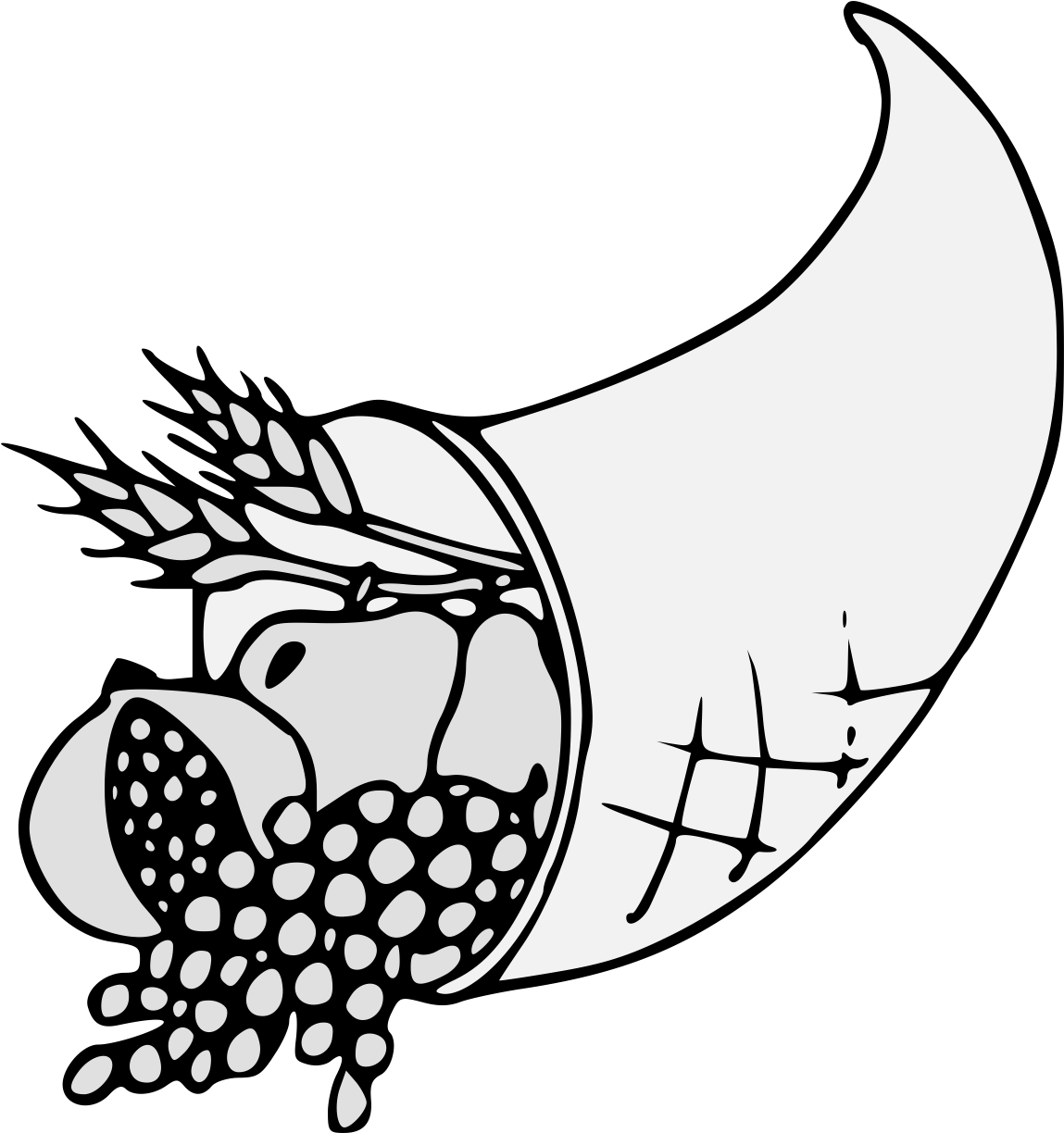 Cornucopia Clipart Plenty - Clip Art (1162x1237), Png Download