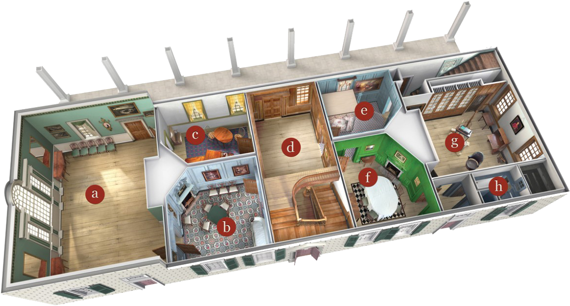 First Floor - Secrets Rooms In House (1175x652), Png Download