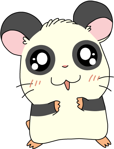 Hamtaro Panda (417x500), Png Download
