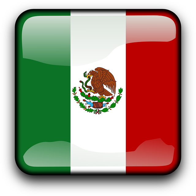 Glossy Mexico, Button, Country, Flag, Squared, Glossy - Boton Bandera De Mexico (640x640), Png Download