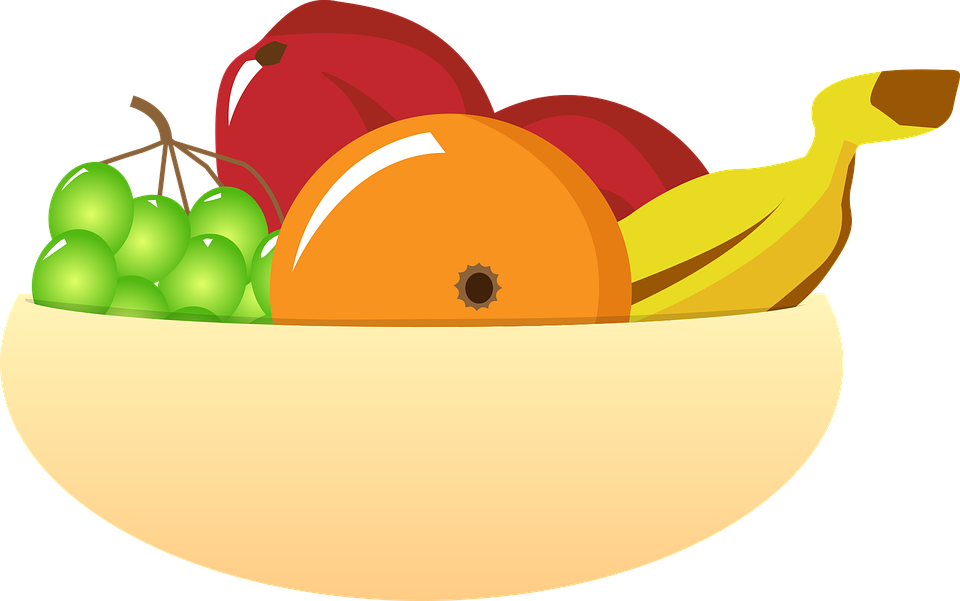 Fruit Bowl Fruits Food - Imagen De Un Frutero (960x601), Png Download