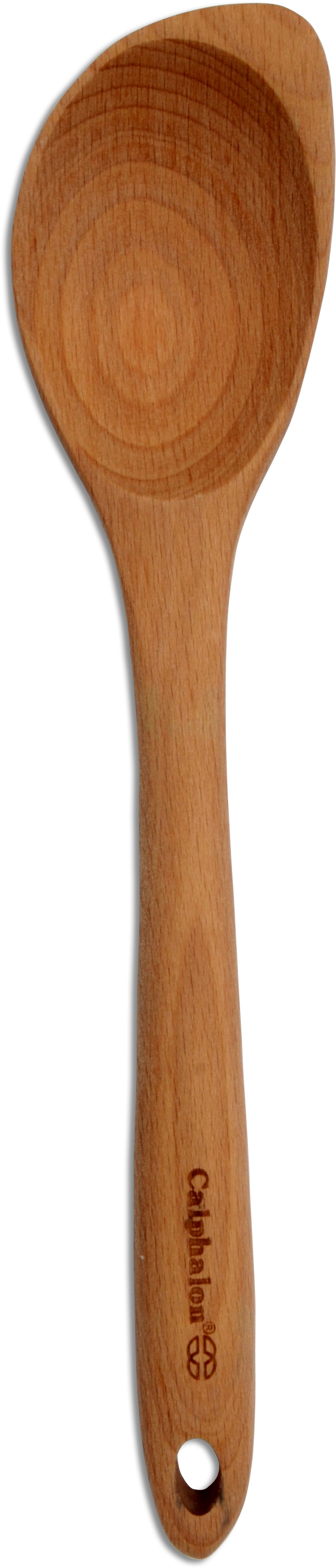 Calphalon Wooden Spoon - Png Wood Spoon Top View (822x3681), Png Download
