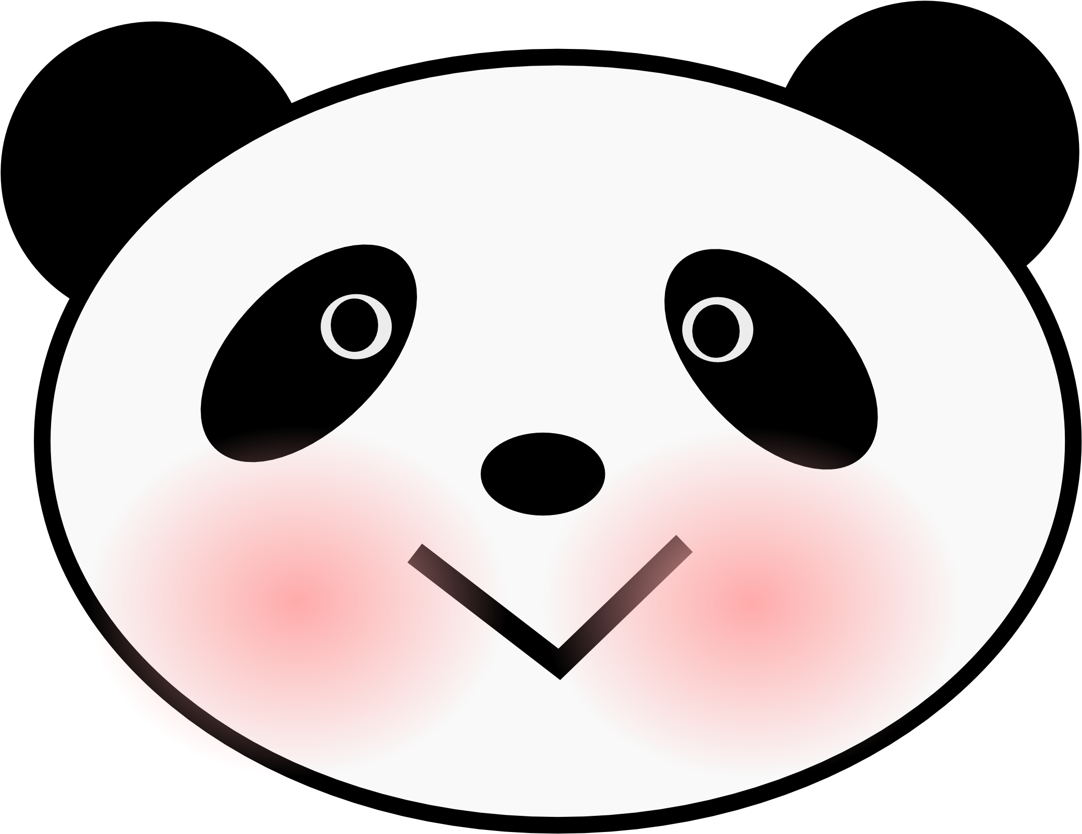 Giant Panda American Black Bear Drawing Red Panda - Dibujo Cara Oso Panda (1116x750), Png Download