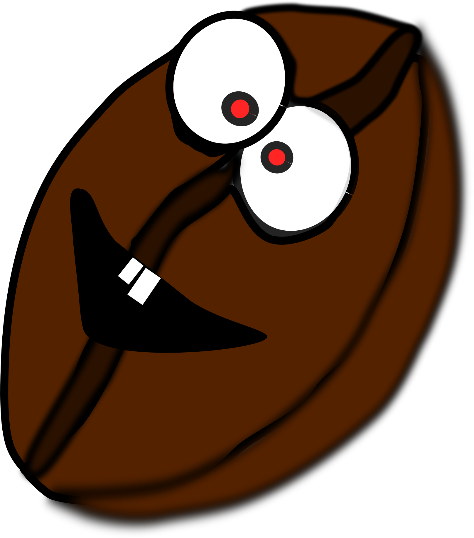 Big Image - Coffee Bean With Eyes (2030x2400), Png Download