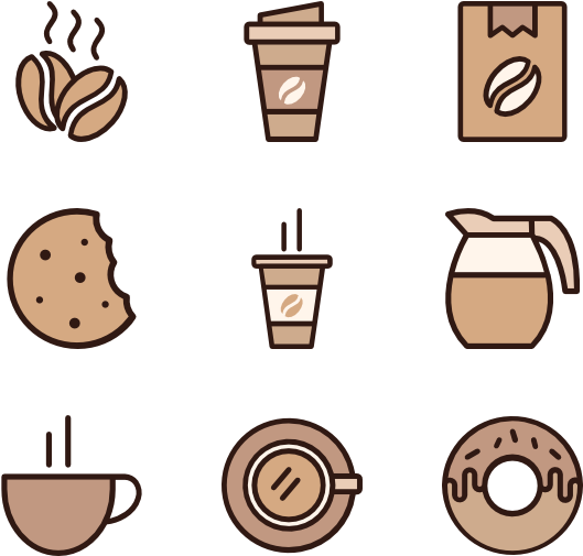Coffee - Coffee Bean Illustration Png (600x564), Png Download