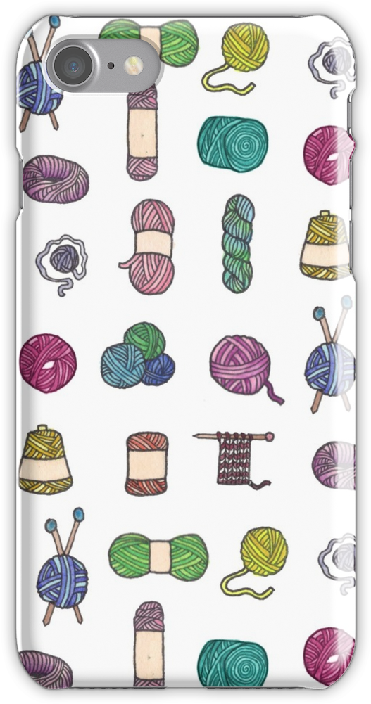 Balls Of Yarn - Balls Of Yarn - Knitting Watercolor Tasche (750x1000), Png Download