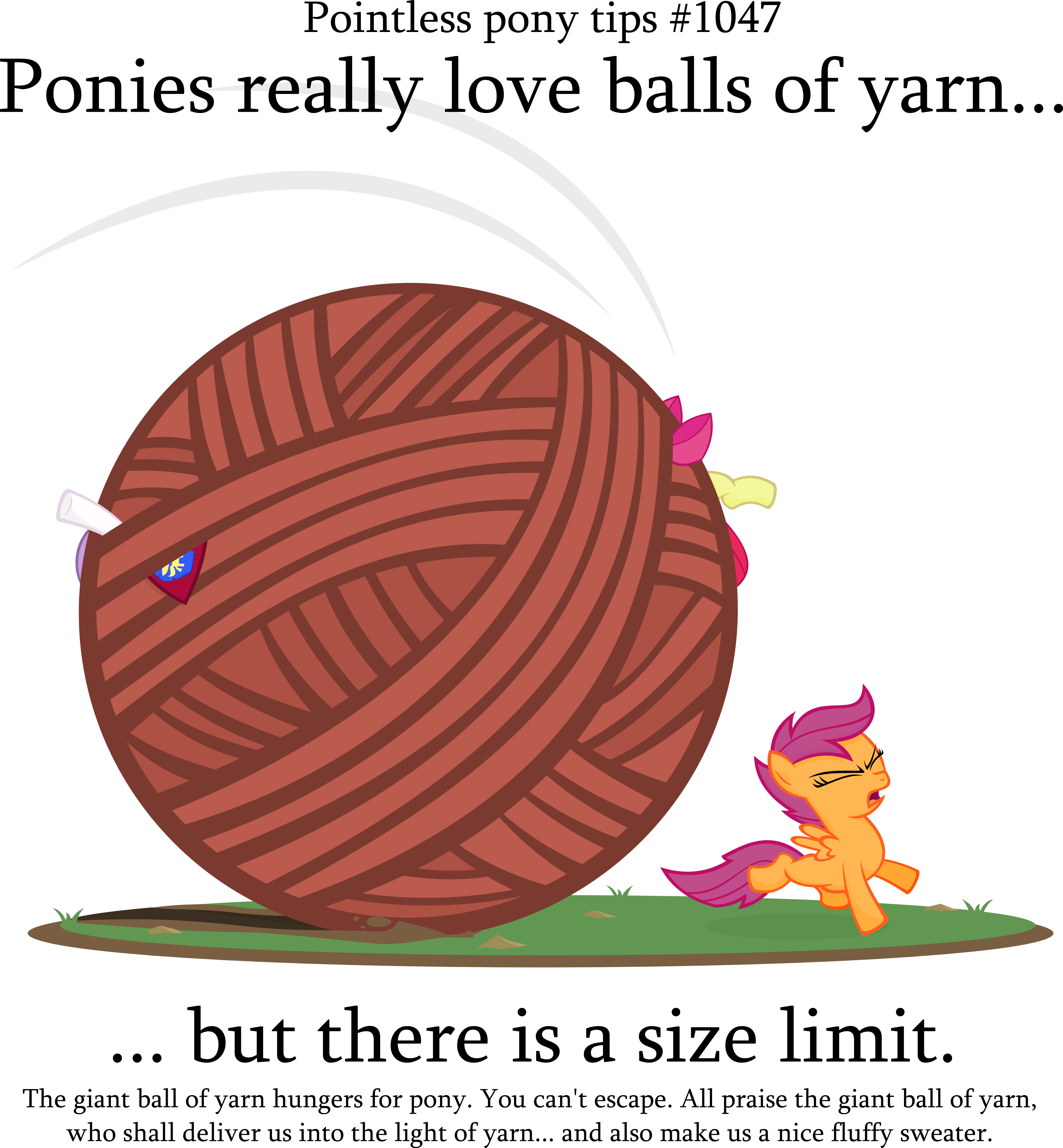 Pointless Pony Tips - Rubber Band (3623x3911), Png Download