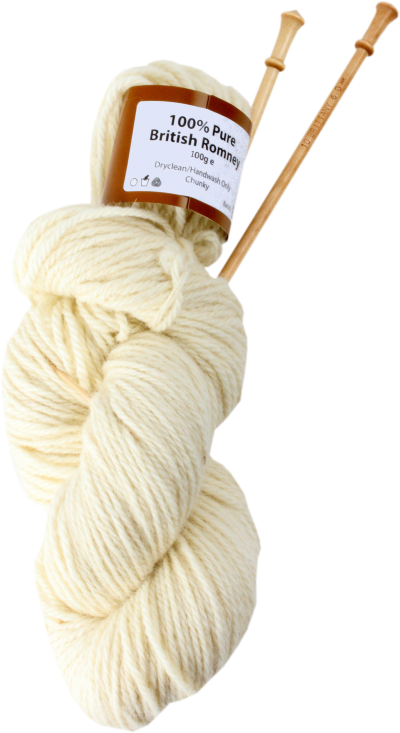 British Romney Chunky Yarn - Knitting (800x1463), Png Download