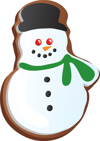 Holiday Cookies Png Transparent Library - Christmas Cookie Images Clip Art (321x450), Png Download
