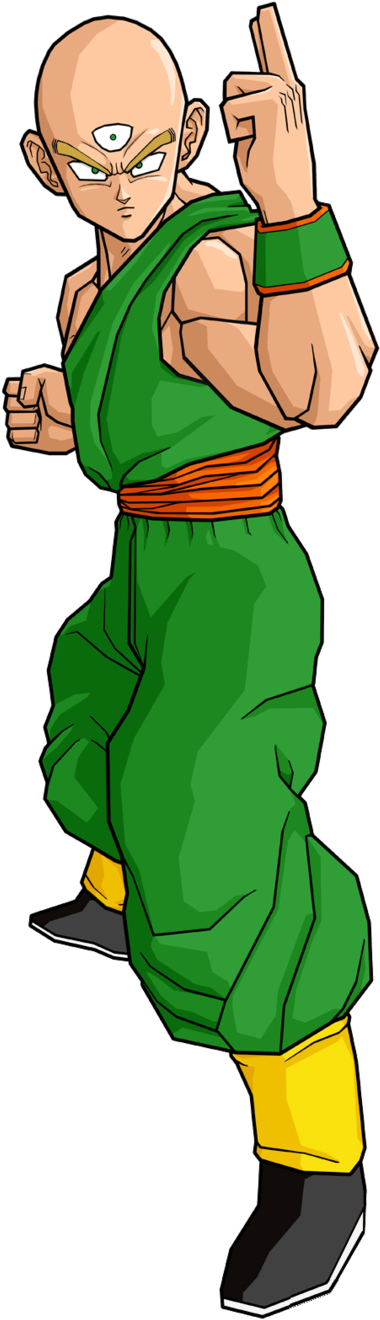 T Ssj Tien By Robertovile-d4p1l2e - Dragon Ball Z Tien Png (583x1368), Png Download