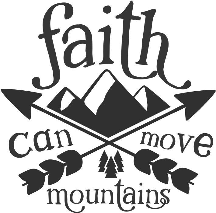 Faith Over Fear Clip Art Stock - Faith Can Move Mountains Clipart (1024x1024), Png Download