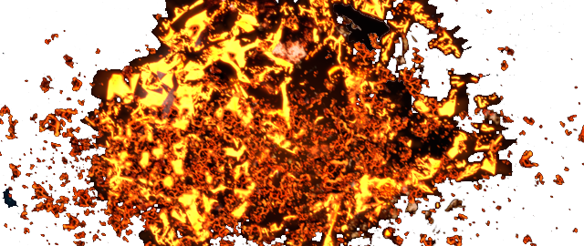 Fire Explosion - Fire (640x270), Png Download