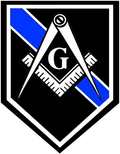 Freemason Thin Blue Line - Masonic Emblem Throw Blanket (508x652), Png Download