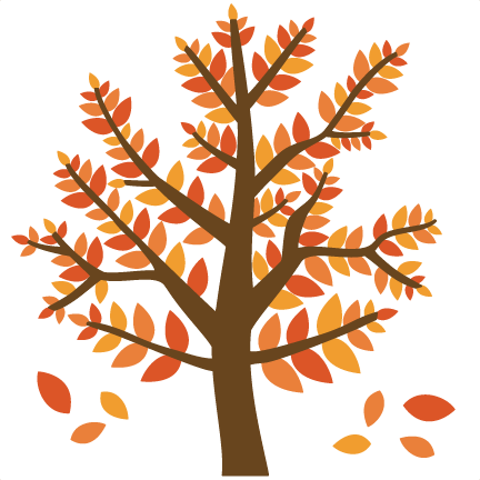 Fall Tree Svg Files For Scrapbooking Fall Tree Svg - Fall Tree Clipart Png (432x432), Png Download